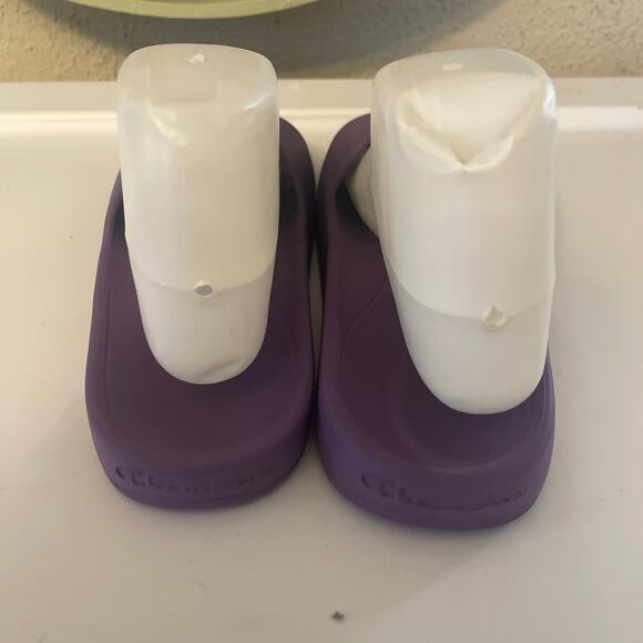 Unisex Slides Champion Sandals Women Size 9 Boys 7 Mint Purple - Picture 3 of 8